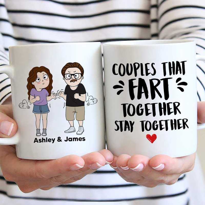 Couple Fart Together Funny Gift Personalized Mug