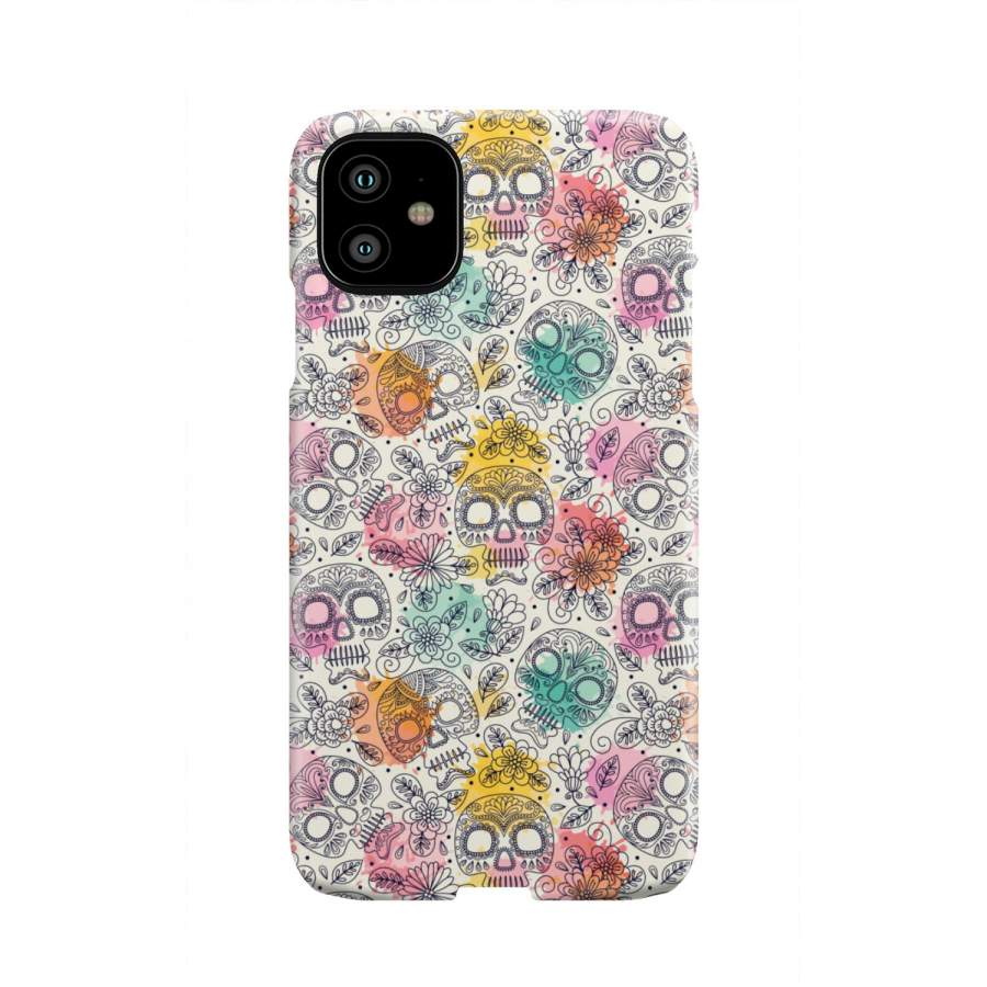 Pastel Sugar Skull Phone Case