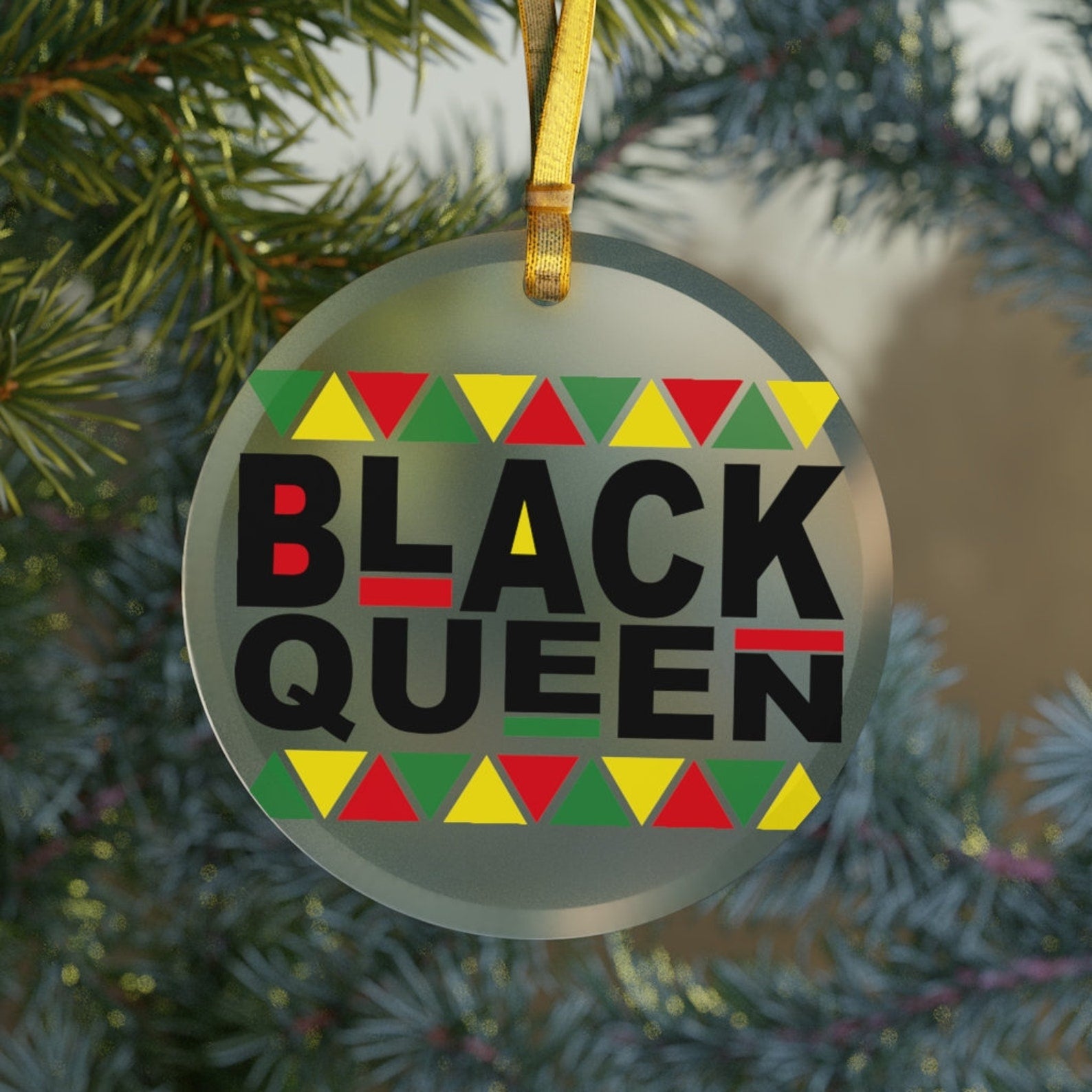 Black Queen Black Girl Christmasblack Wifeblack Girlfriendblack Momblack Sistergifts For Black Women Christmas Ornament