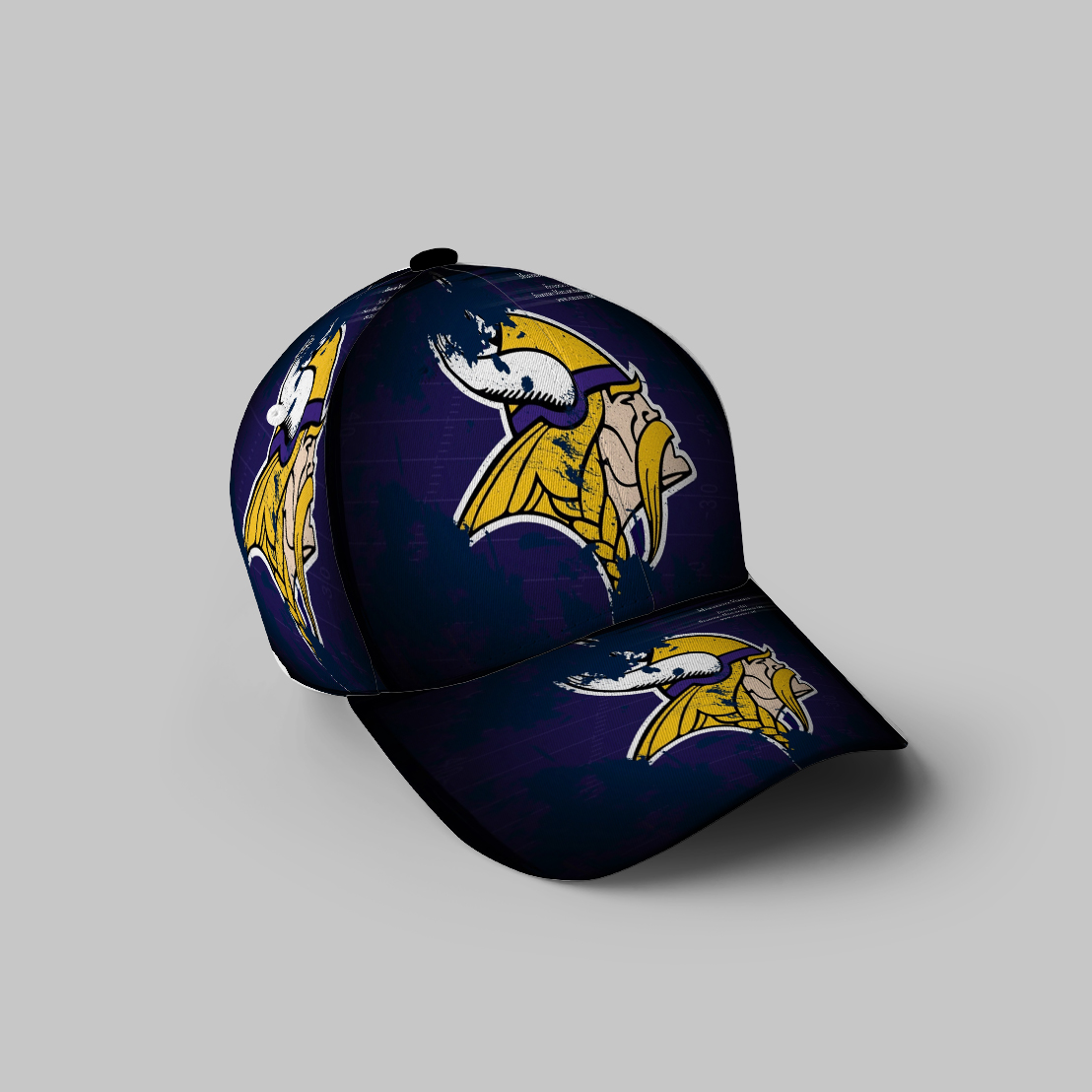 Minnesota Vikings Emblem Stadium 3D Printing Baseball Cap Classic Hat