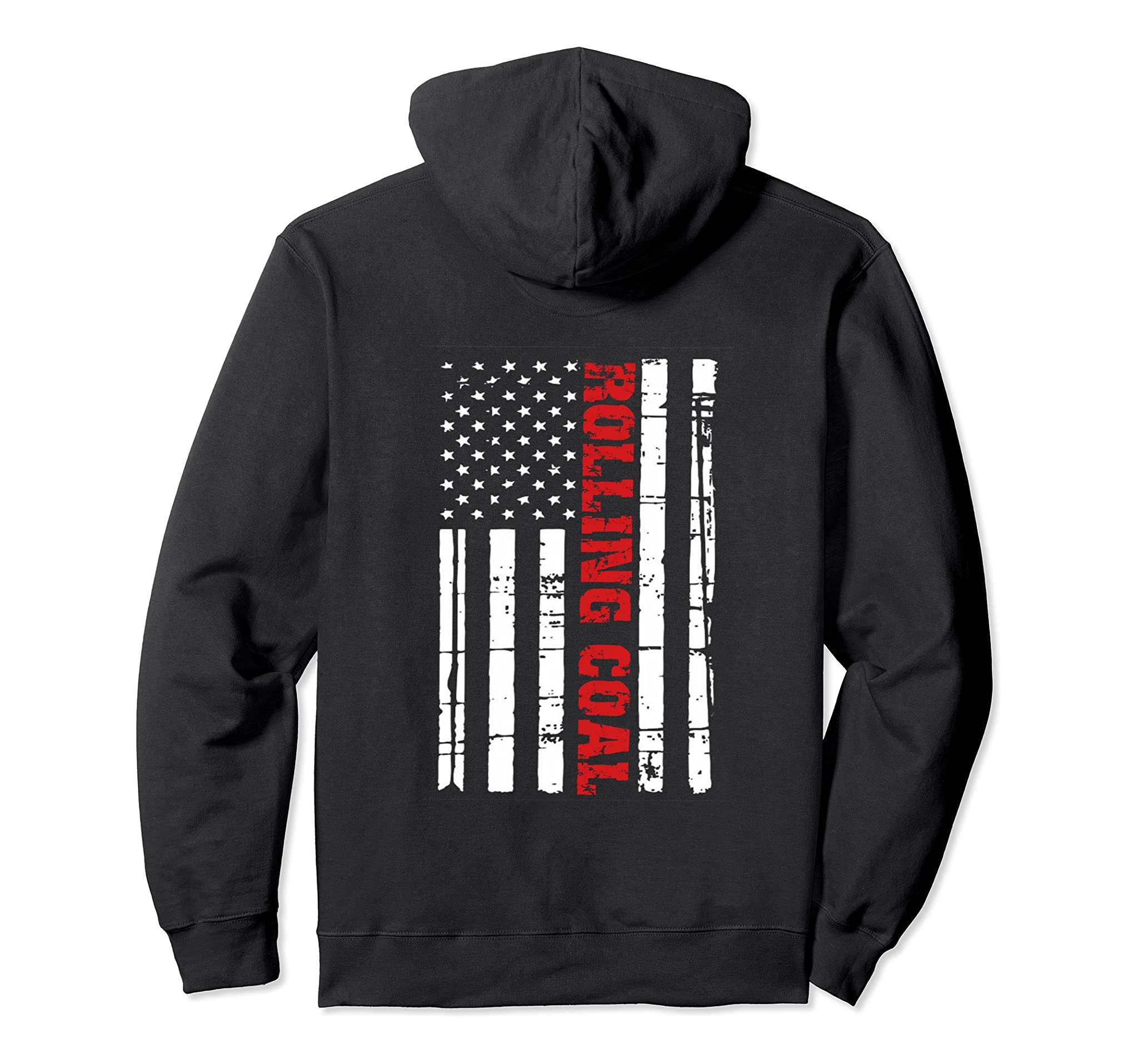 Diesel Rolling Coal Flag Hoodie Truck Turbo Brothers