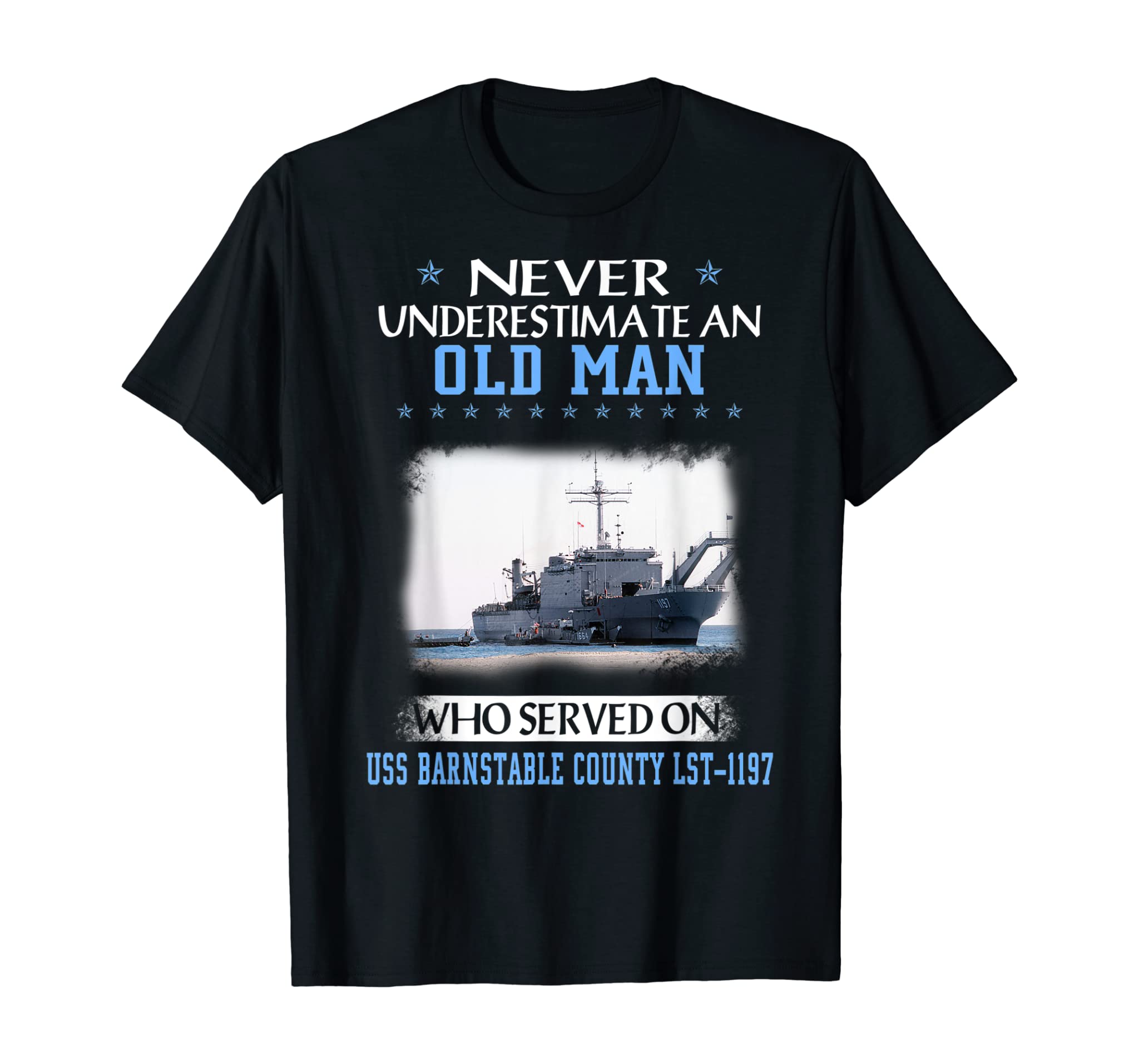 USS Barnstable County LST-1197 Veterans Day Father Day T-Shirt