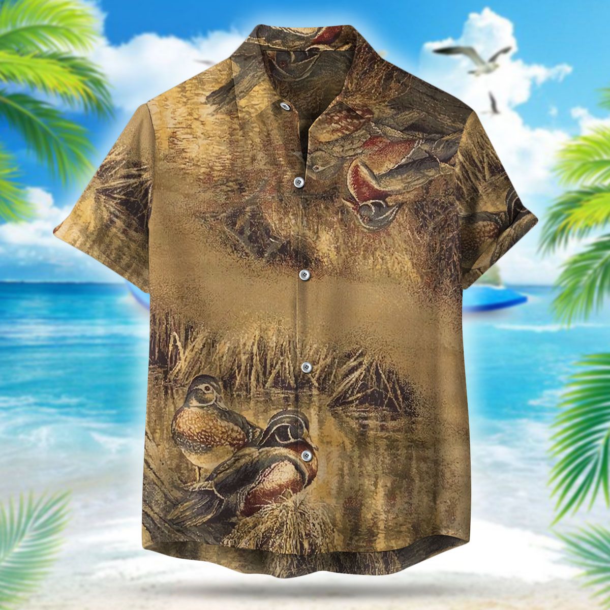 Duck Hawaiian Shirt Ha110159