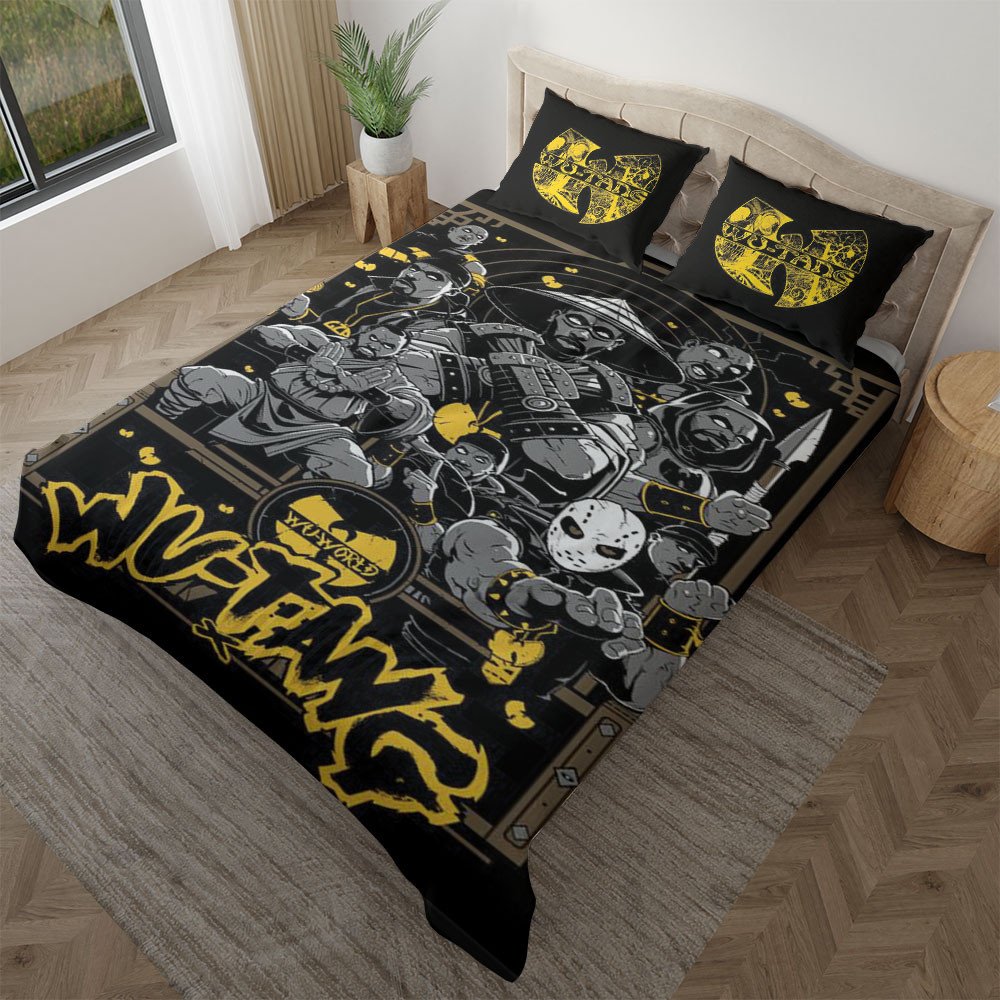 Wu Tang Clan Band Hip Hop Gift Fan, Wu Tang Clan Band Gift For Fan,Wu Tang Clan Band Duvet Quilt Bedding Set