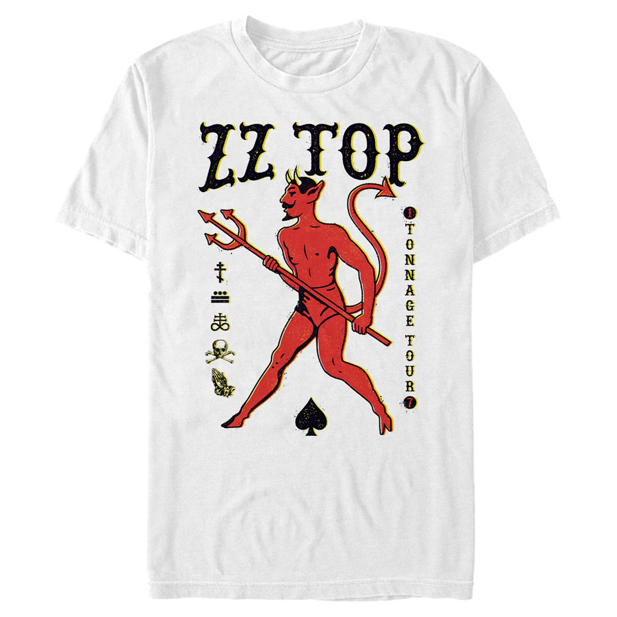 Zz Top Men’S Devil Spades  T-Shirt