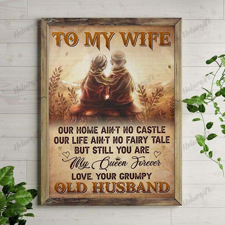 to-my-wife-you-are-my-queen-forever-vertical-poster-poster-art-design