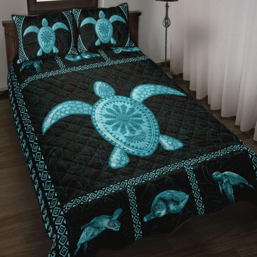 Turtle mandala quilt bedding set HG61500