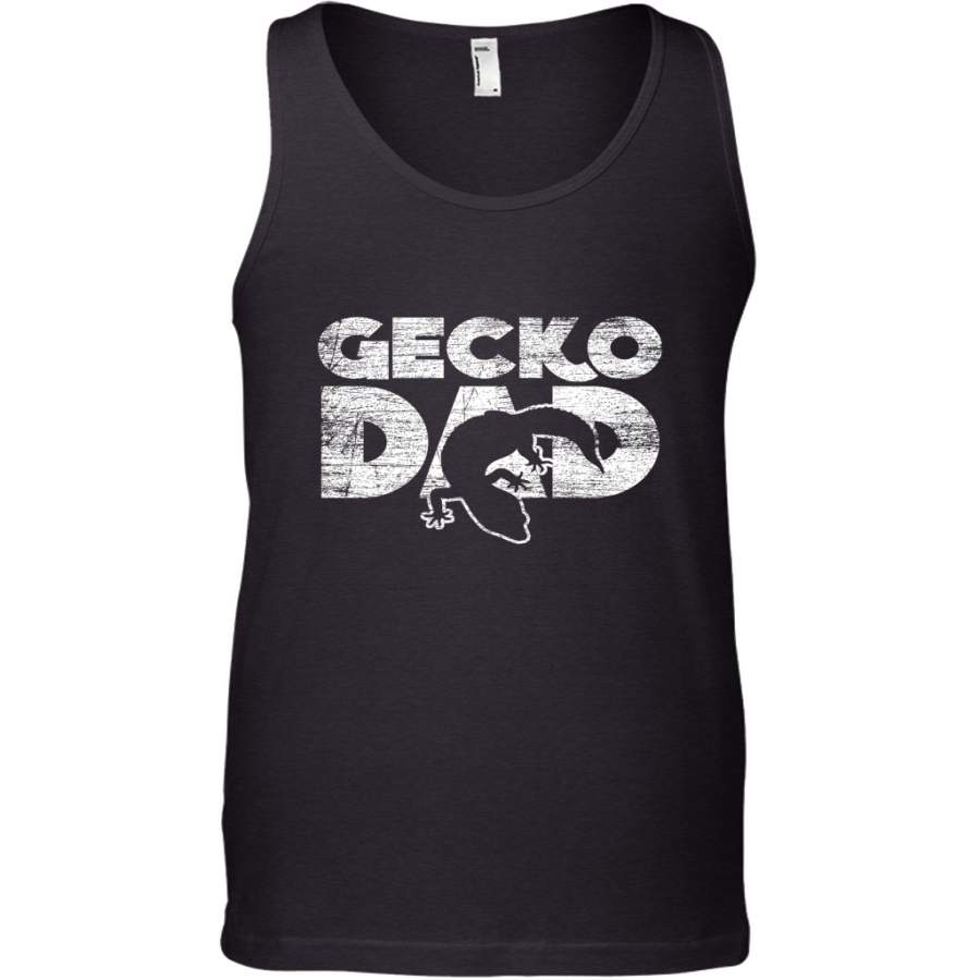 Vintage Gecko Dad  Animal Daddy Fathers Day Gecko Men’s Tank Top