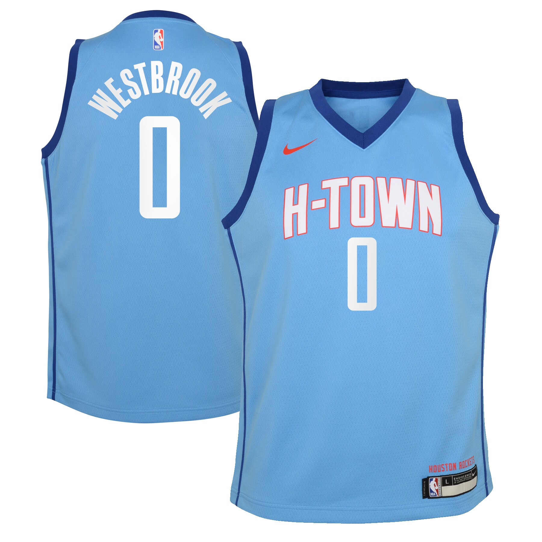 Russell Westbrook Houston Rockets Youth 2020/21 Swingman Jersey Blue – City Edition