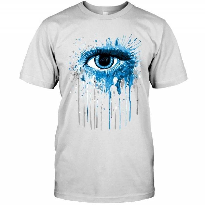 Carolina Panthers Eye Paint Drop Art Style T Shirt – Gearpenguin.com