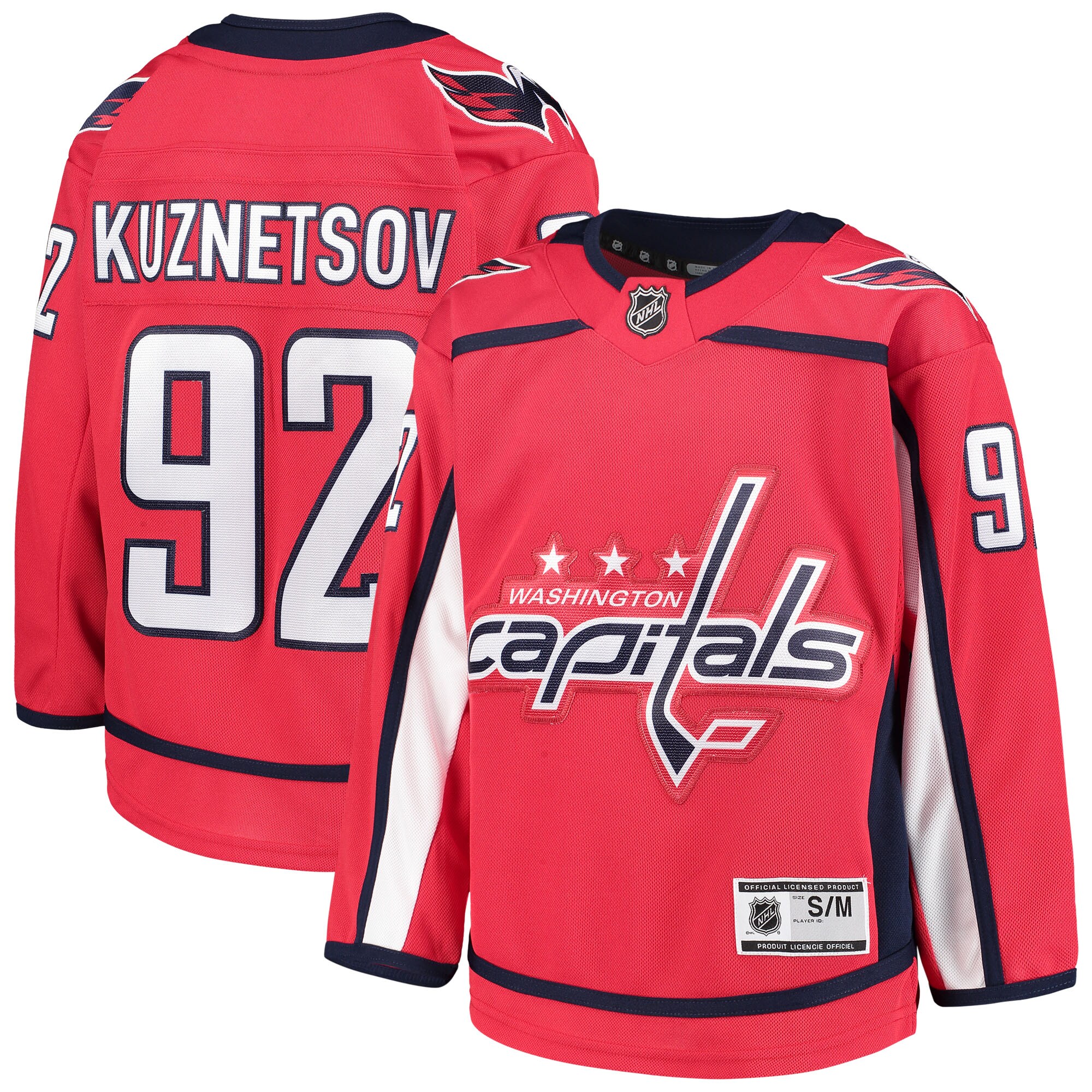 Evgeny Kuznetsov Washington Capitals Youth Home Premier Player Jersey – Red