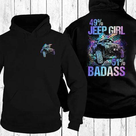 Jeep Girl Badass Hoodie 3D