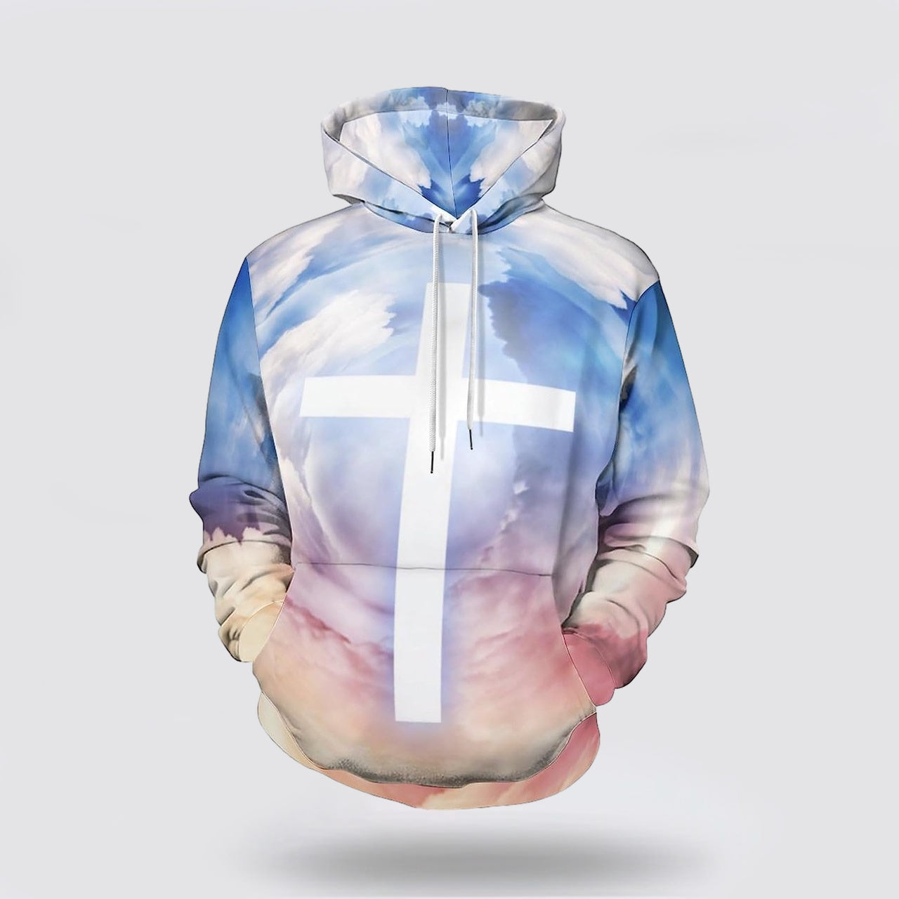 Jesus Cross 3D Hoodies For Women Men  Christian Apparel Hoodies