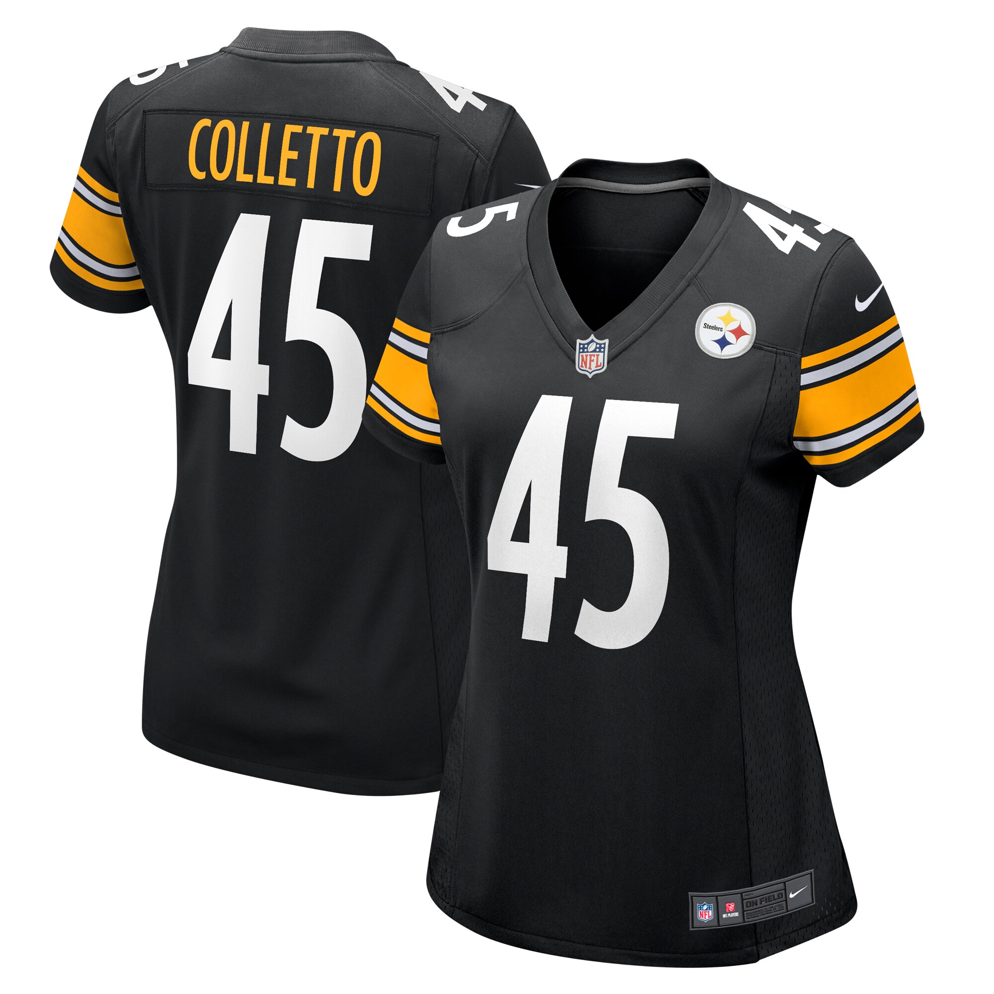 Jack Colletto Pittsburgh Steelers Women's Game Jersey – Black