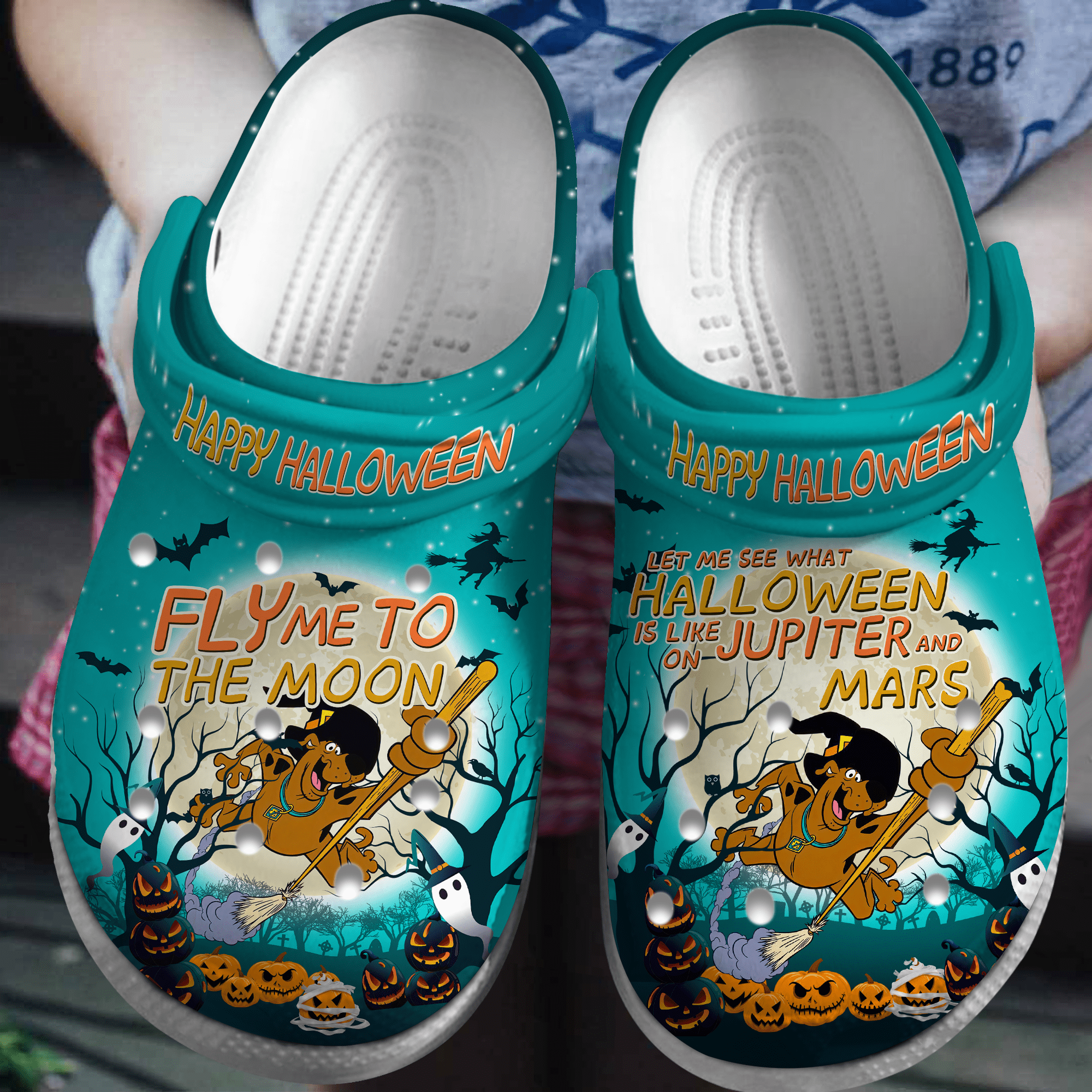 Scooby Doo Cartoon Crocs Crocband Clogs Shoes Comfortable For Men Women and Kids 7