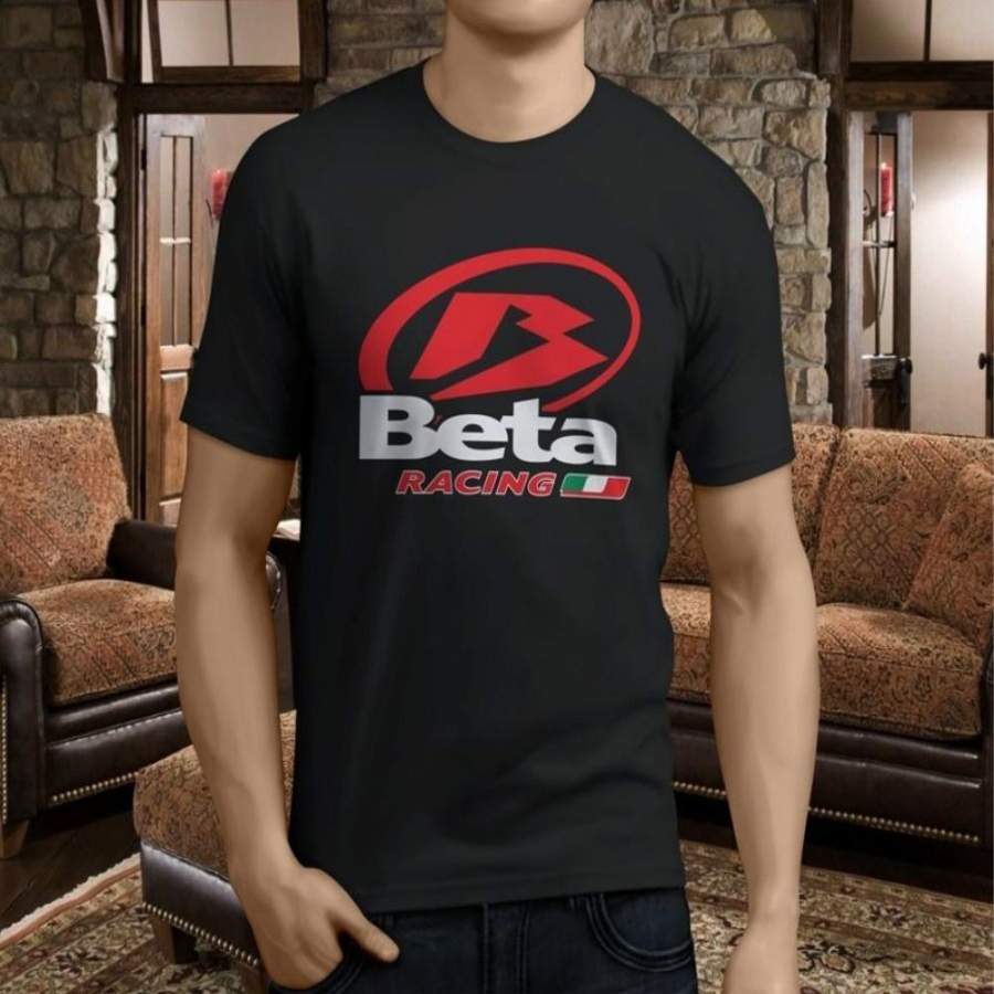 Cool Beta Racing Motorcycle Italian Enduro Trial Evo Men’S Black T-Shirt Size S-3Xl