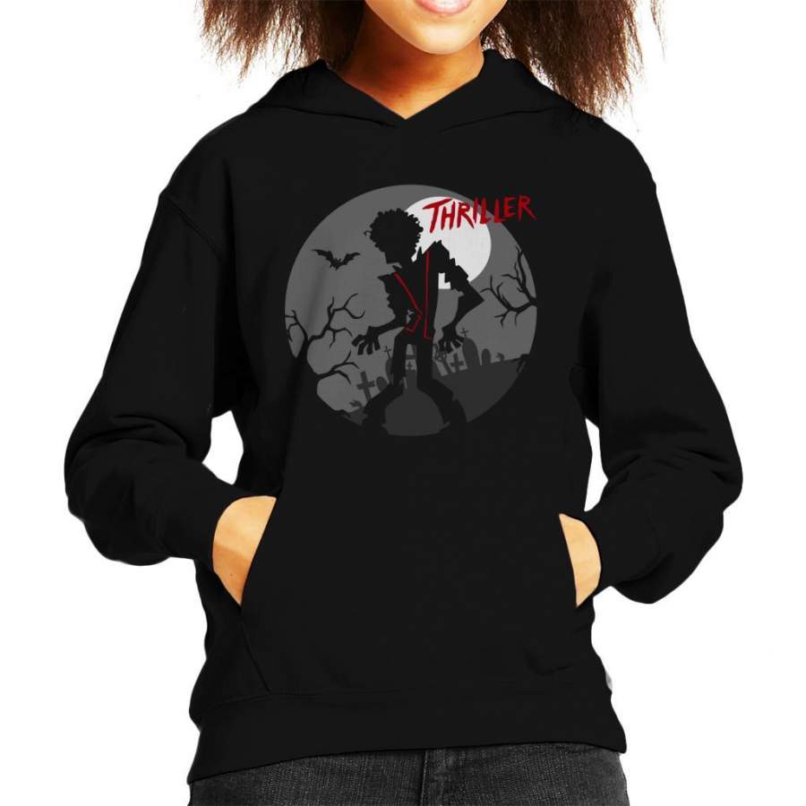 Michael Jackson Thriller Graveyard Silhouette Kid’s Hooded Sweatshirt