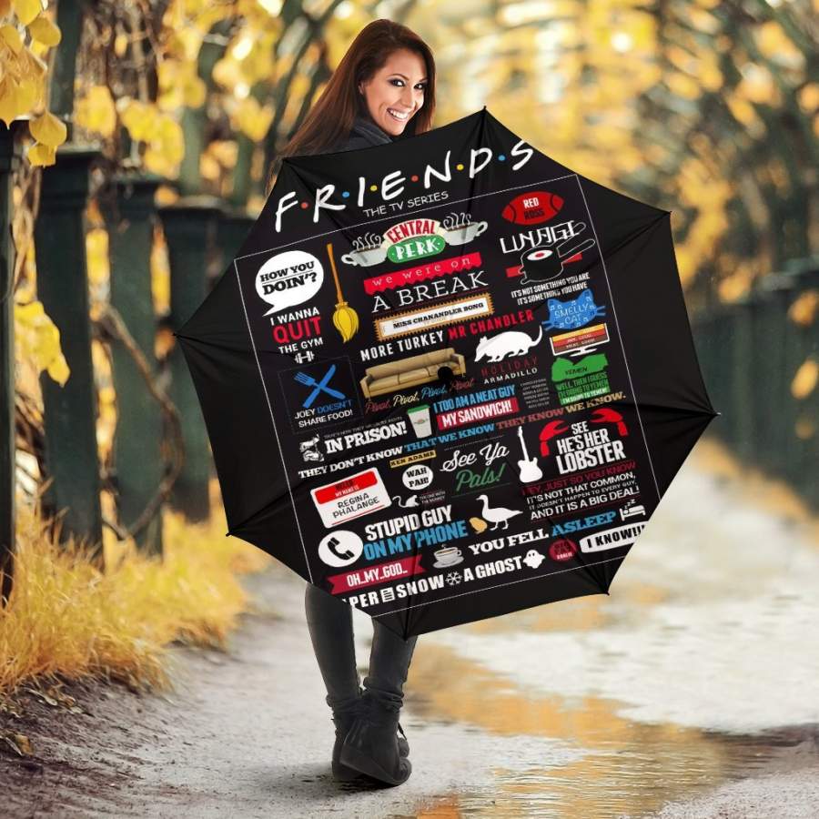 Friends Tv Show Poster Umbrella - Poster Art Design