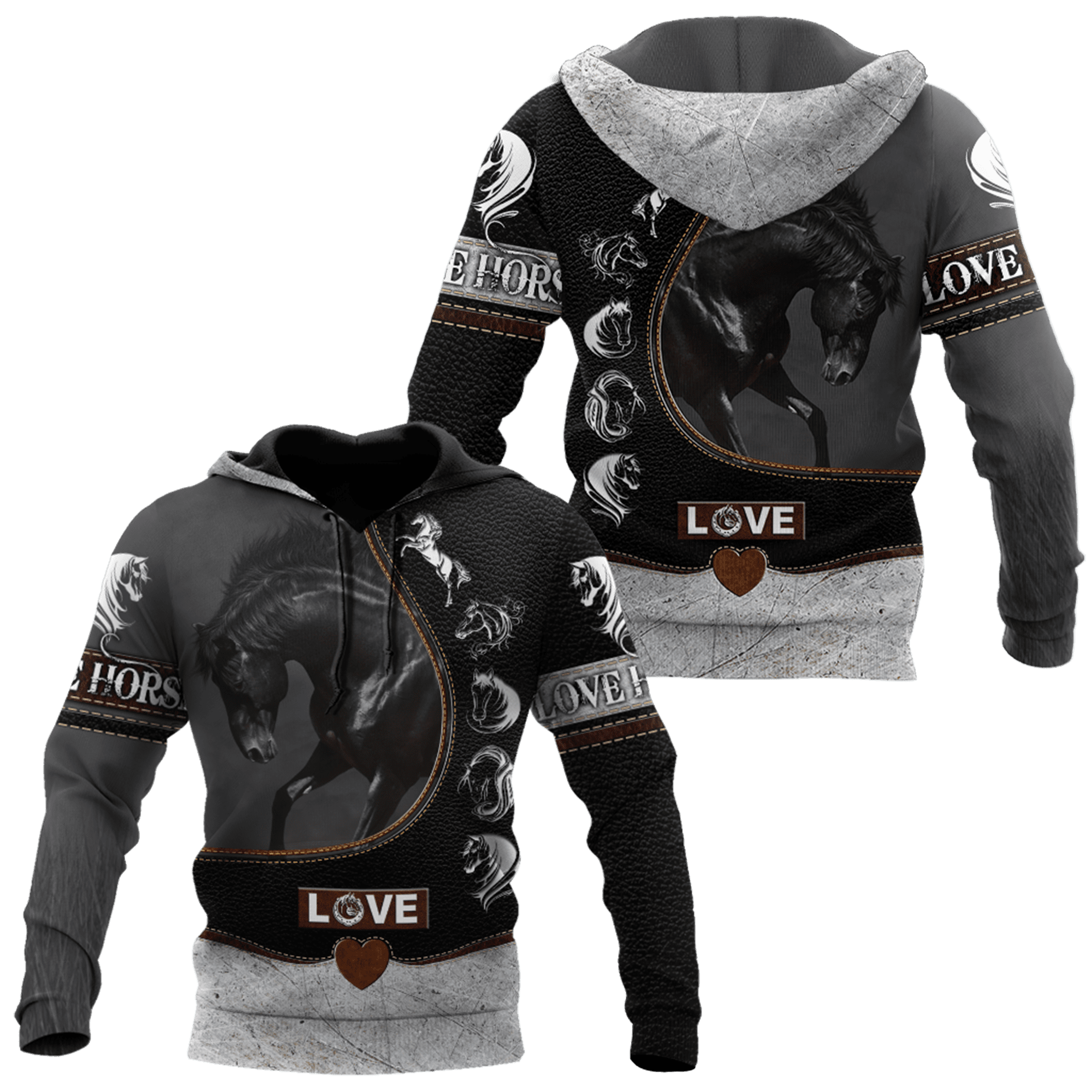 Tmarc Tee 3D All Over Print Horse Hoodie Rt1.09.11.2021.01