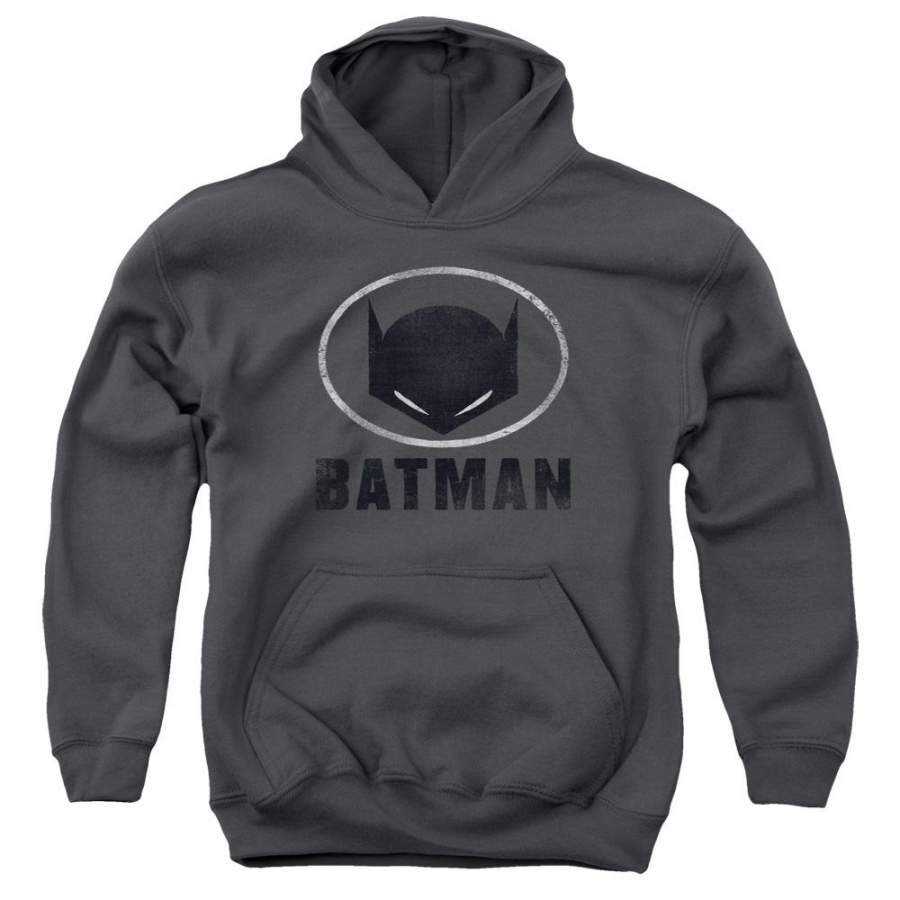 Batman – Mask In Oval Youth Pull Over Hoodie