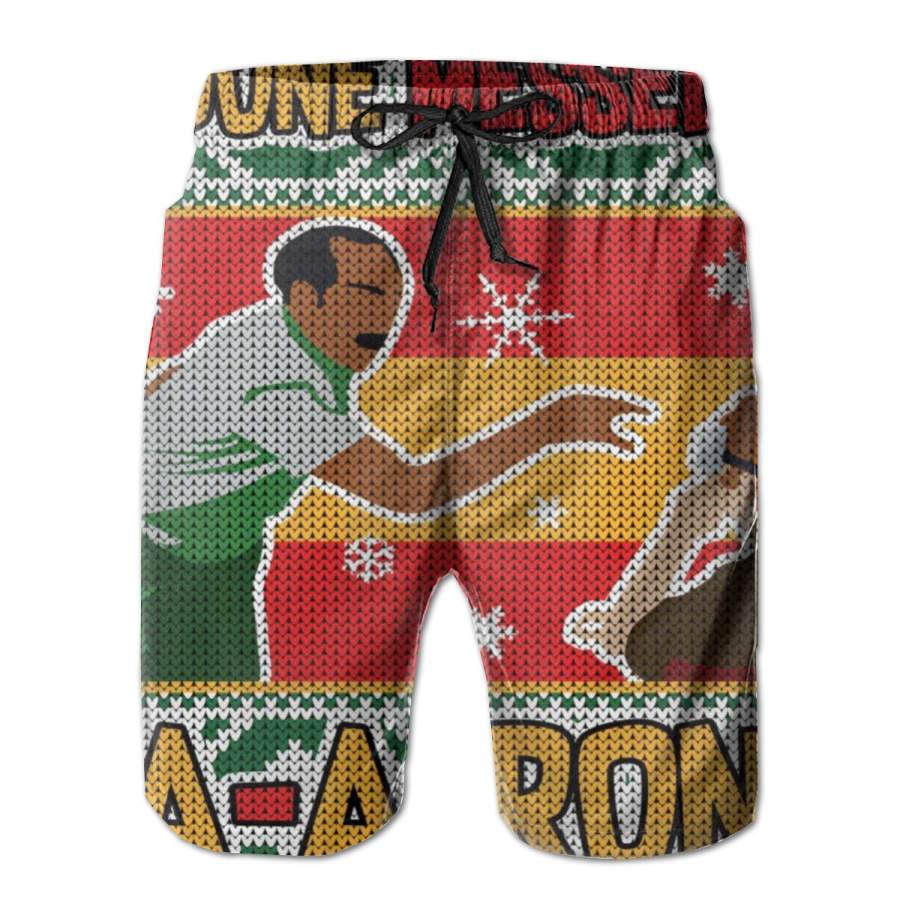 2 Pack Ya Done Messed Up A A Ron Ugly Christmas Poster Men Swim Trunks Drawstring Elastic Waist Quick Dry Beach Shorts With Mesh Lining Swimwear Bathing Suits