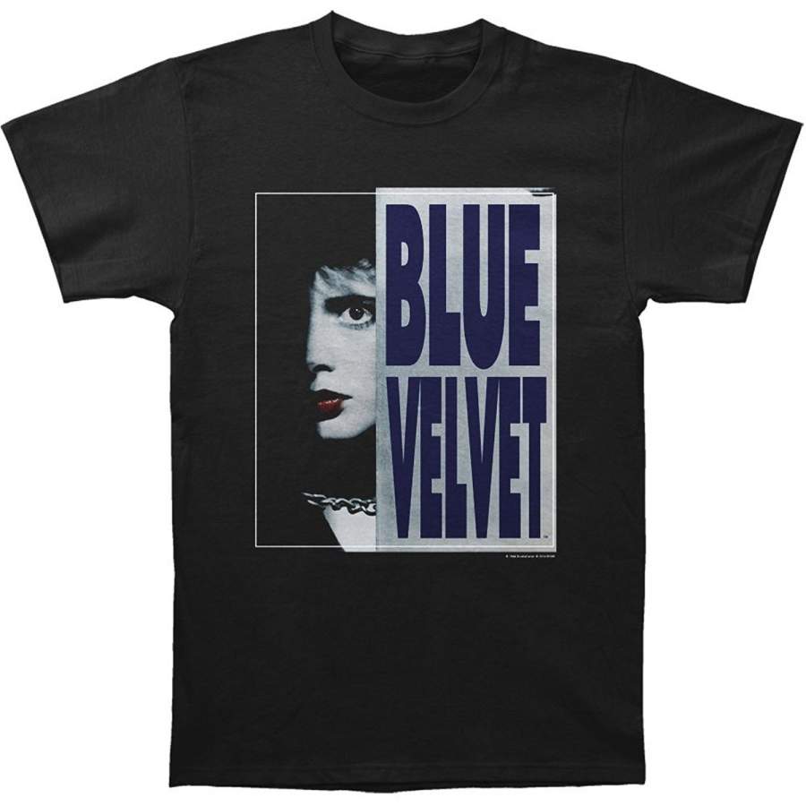 Blue Velvet Crime Drama Neo-Noir Mystery Movie Poster T-Shirt Tee Cotton Short Sleeve Black Men’S Funny T Shirt