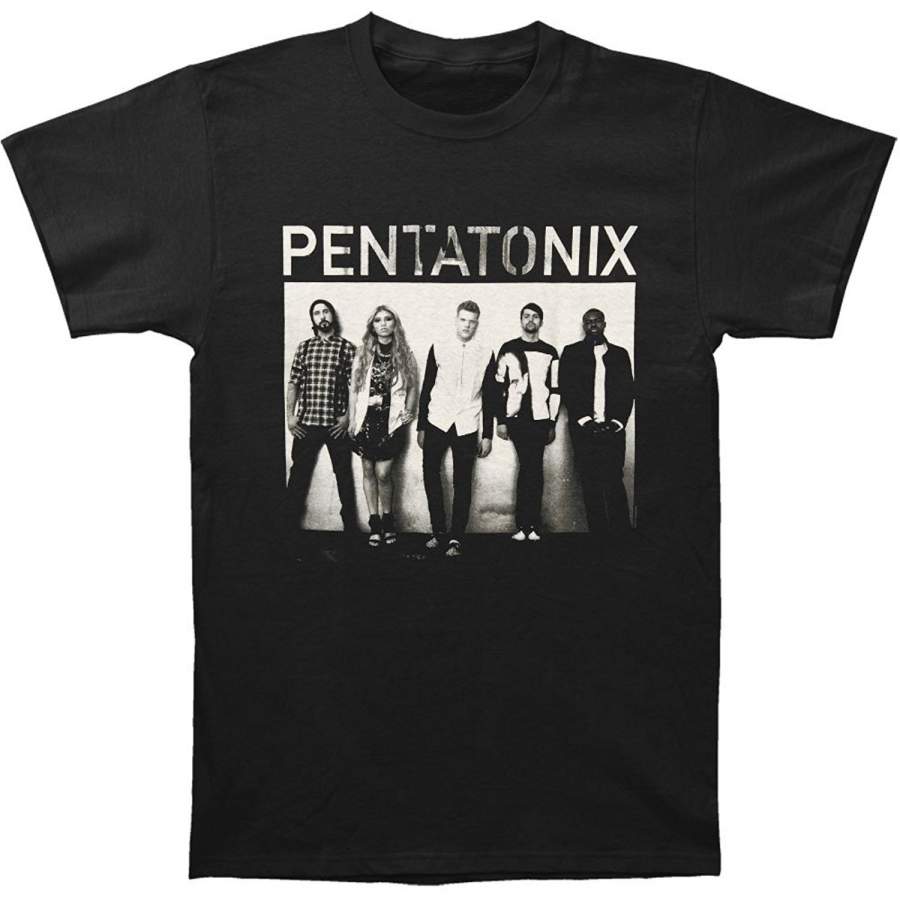 Fashion Men’s Summer T-shirt Pentatonix Men’s Group Photo Slim Fit T-shirt Men Cotton T Shirt