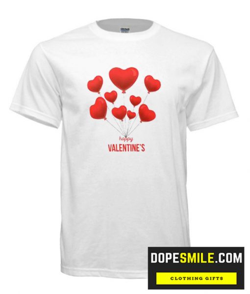 Happy Valentine’s Red Balloons cool t Shirt