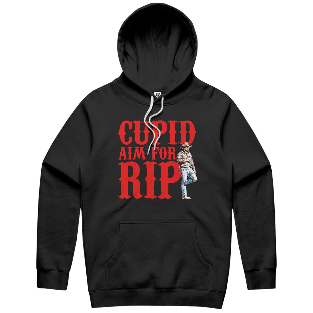 Cupid Aim For Rip, Funny Valentine’S Day, Valentine Quote Hoodie