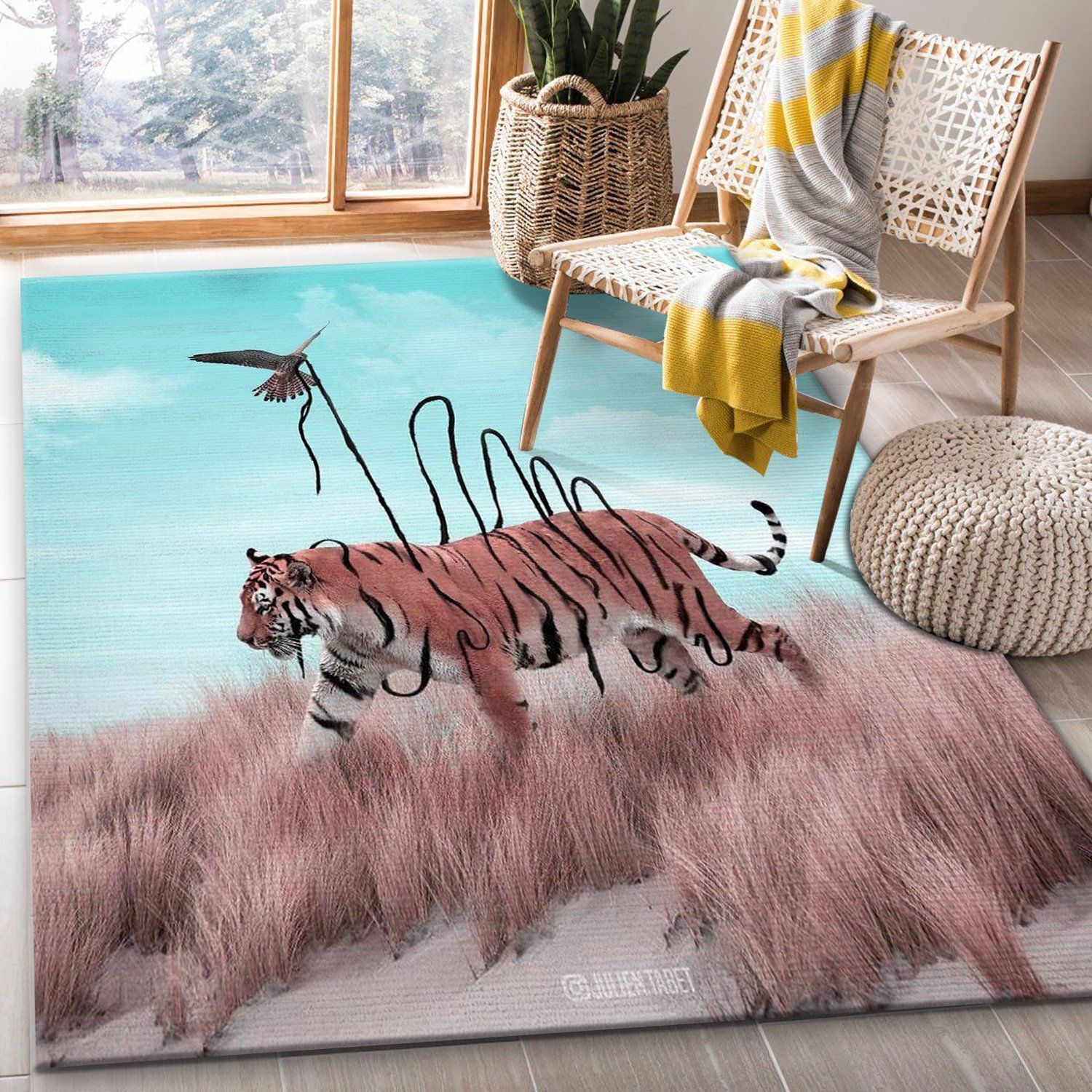 Tiger Rug Bedroom Rug Floor Decor Home Decor Area Rug For Living Room Bedroom Rug Home Decor