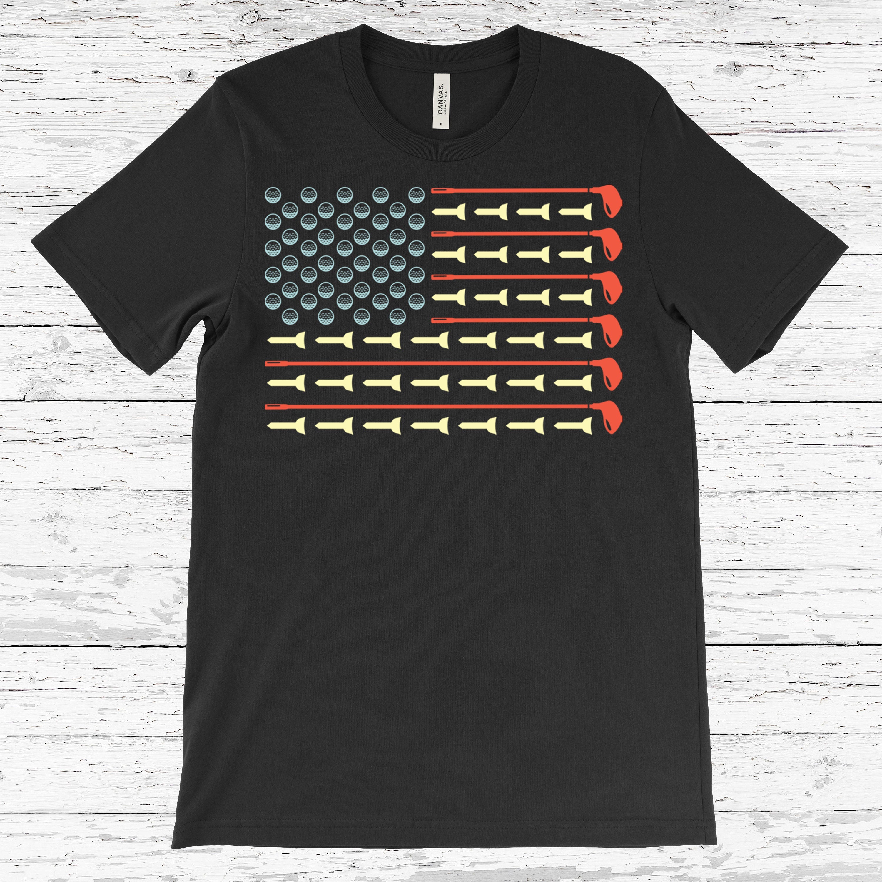 American Flag Golf Gift Standard/Premium T-Shirt Hoodie