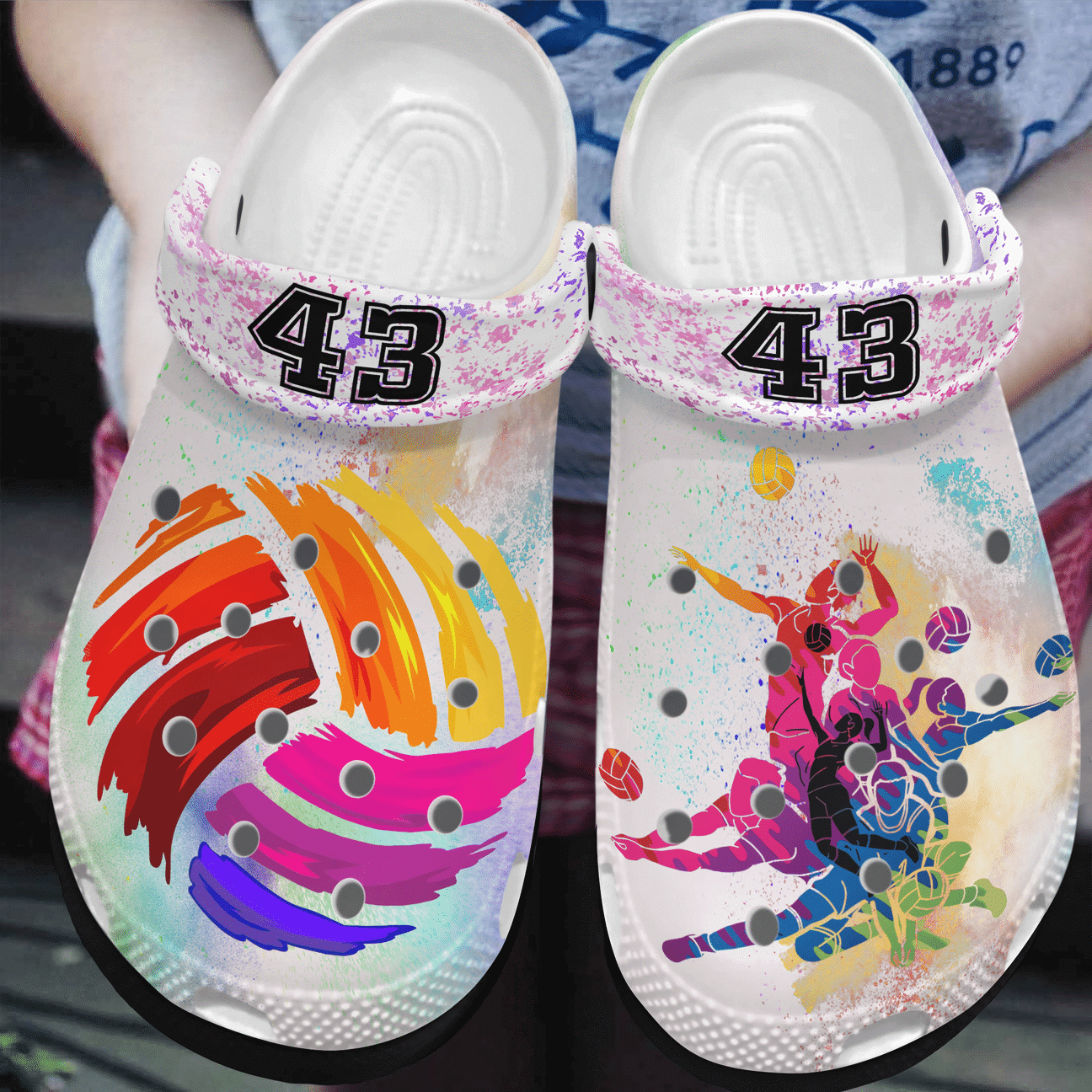 Volleyball Personalized Clog, Custom Name, Text, Color, Number Fashion Style For Women, Men, Kid, Print 3D Party