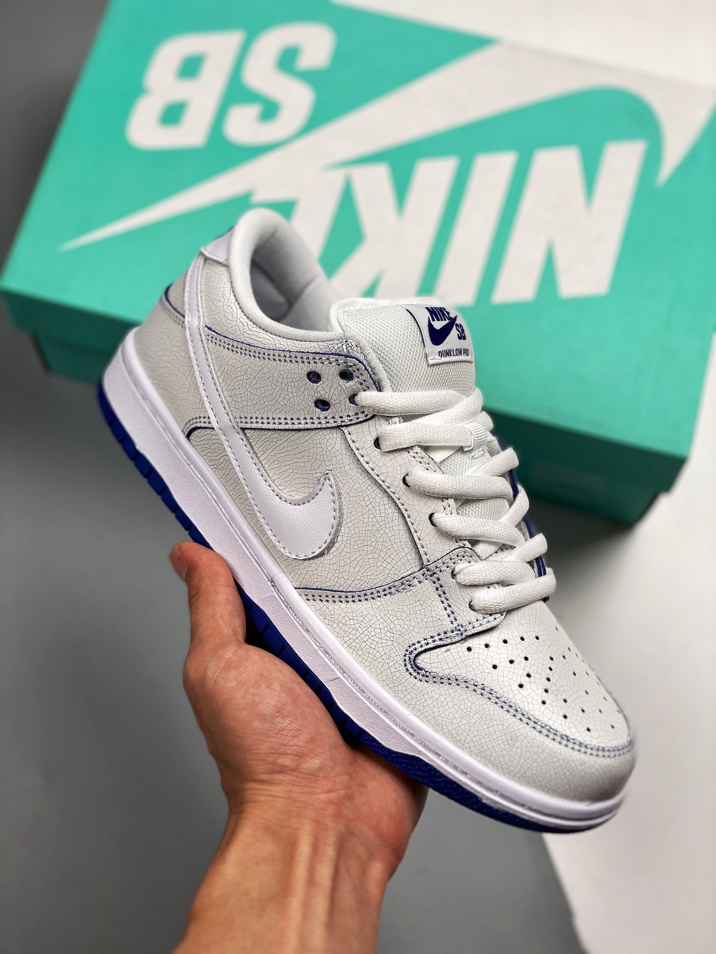 Nike SB Dunk Low Premium White Game Royal CJ6884-100 5339054 ...