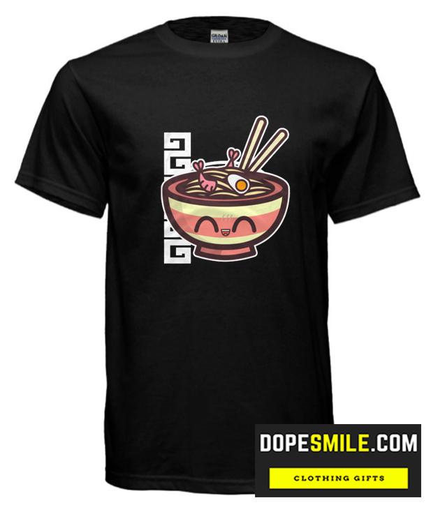 Kawaii Ramen Noodles Bowl cool T Shirt