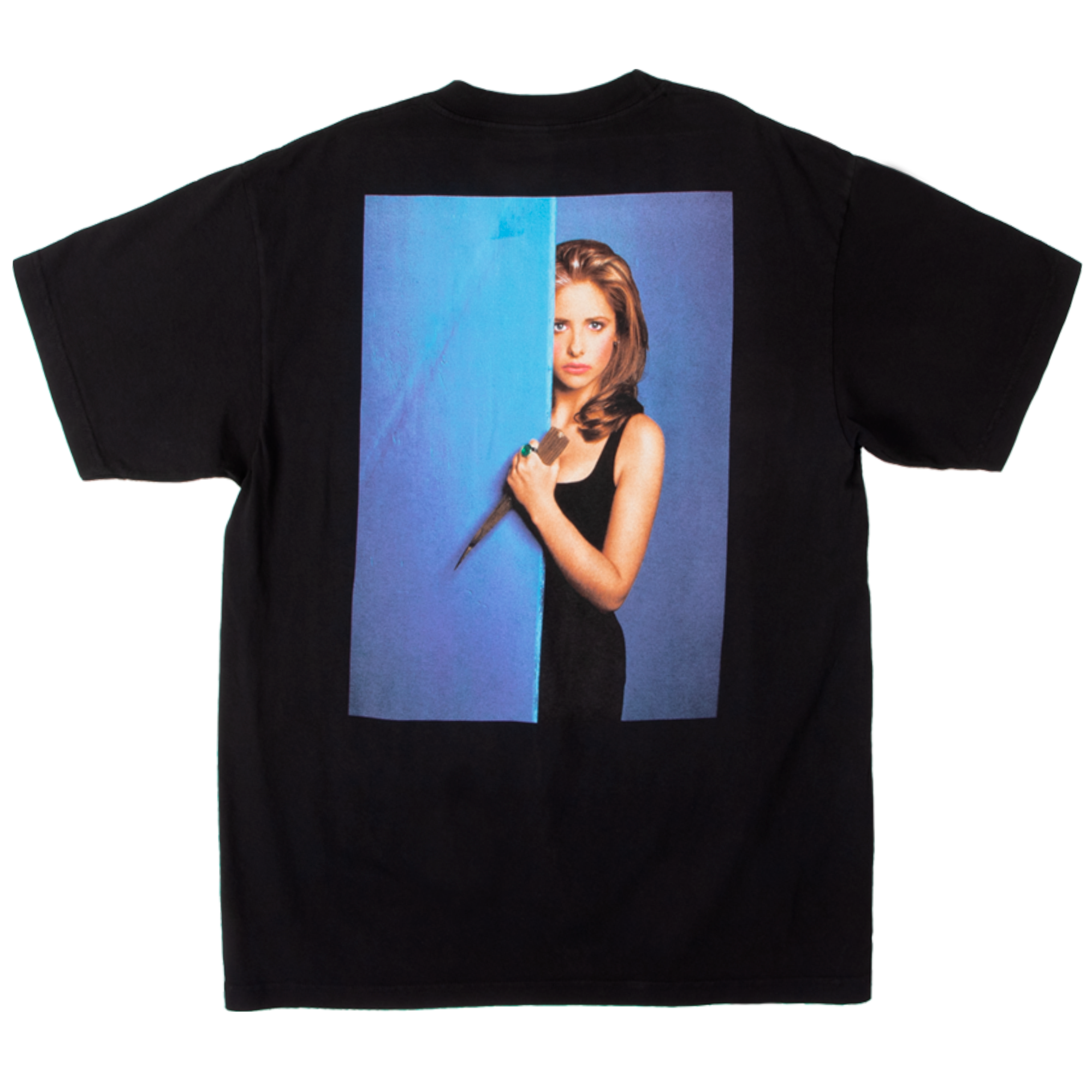 Buffy Gets Stabby Black Tee