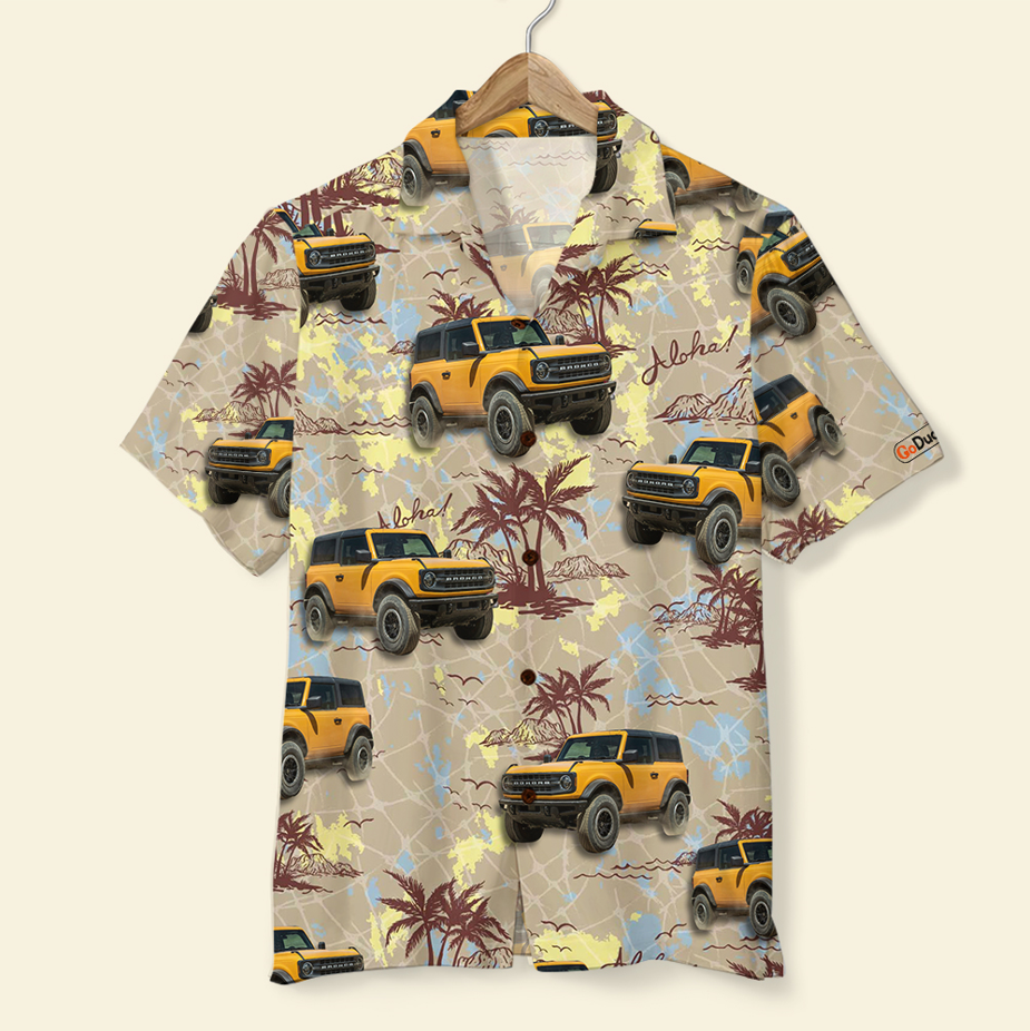 Custom Ford Bronco Hawaii Shirt And Men Gift For Car Lovers Ha33960