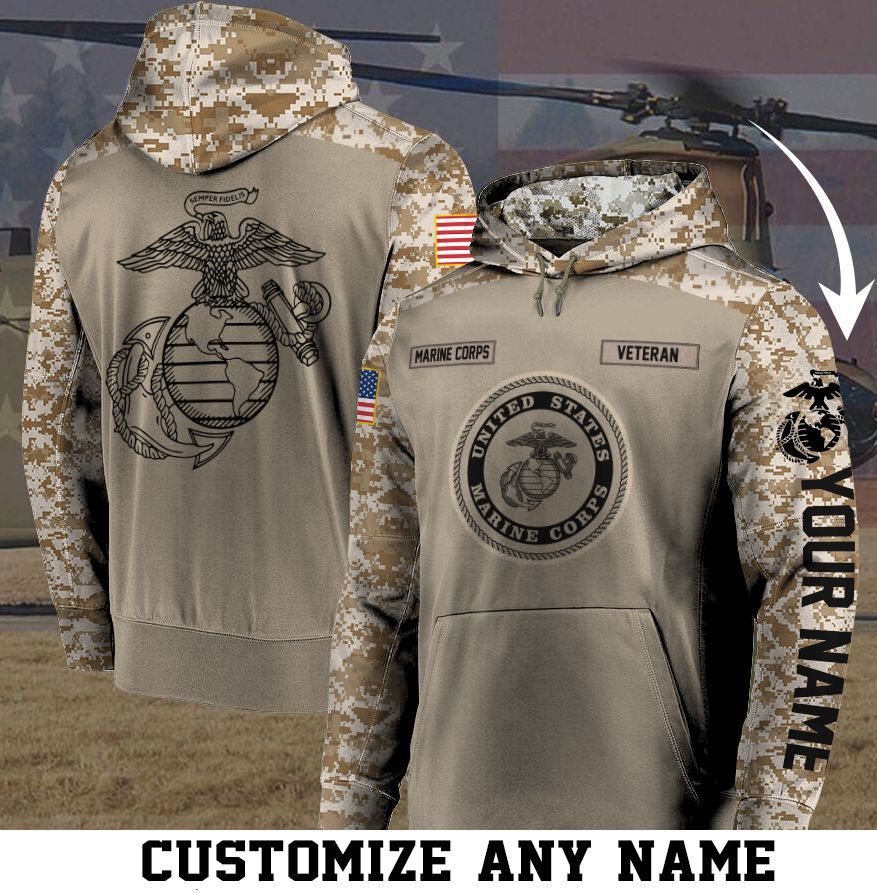 ARMY CUSTOM NAME PULLOVER HOODIE LN PHT262008A60FN