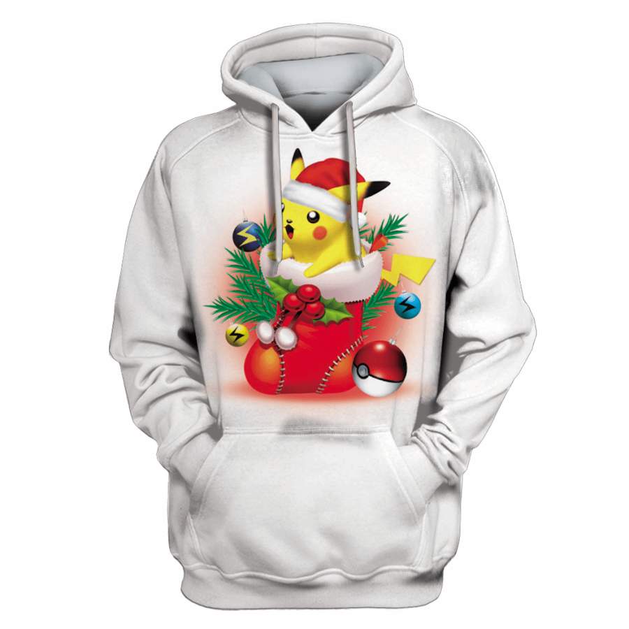 Pokemon On Christmas Custom T-shirt – Hoodies Apparel