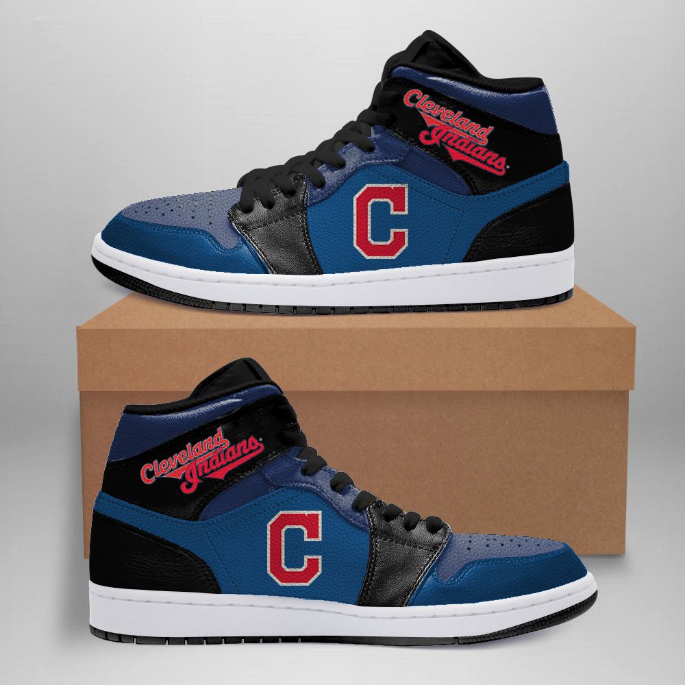 Cleveland Indians Black Air Jordan Sneakers Shoes