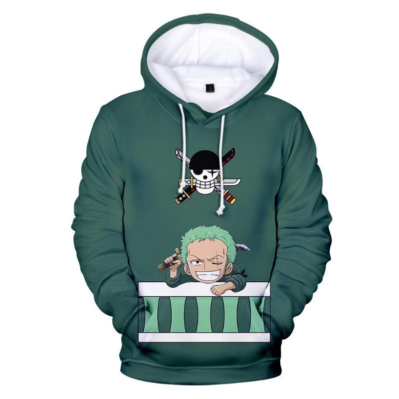 3D Printed One Piece Hoody Sweatshirt – Anime Men Women Hoodie