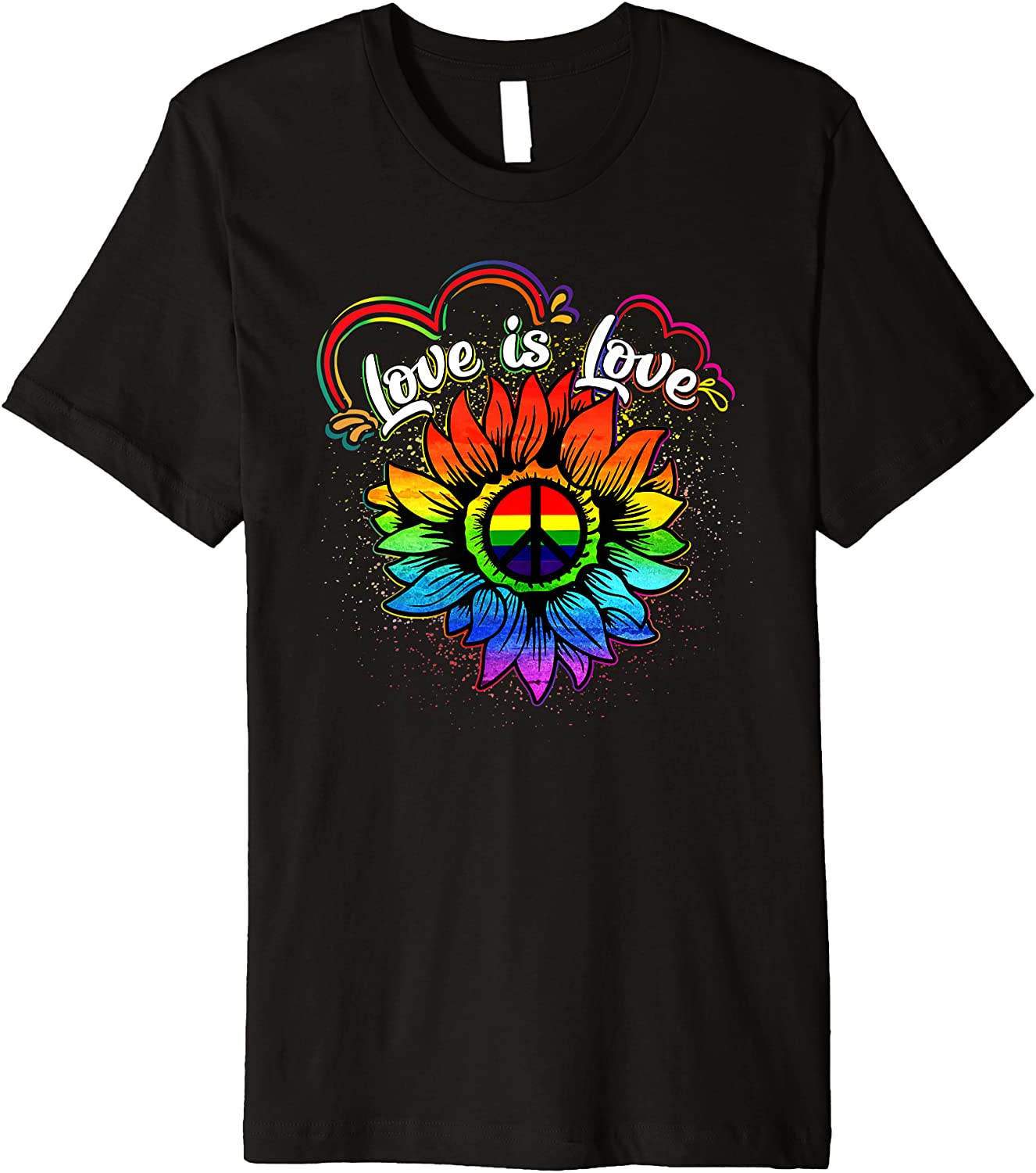 Rainbow Sunflower Pride Month T Shirt, Love Is Love, Pride Gift For Gay, Lesbian