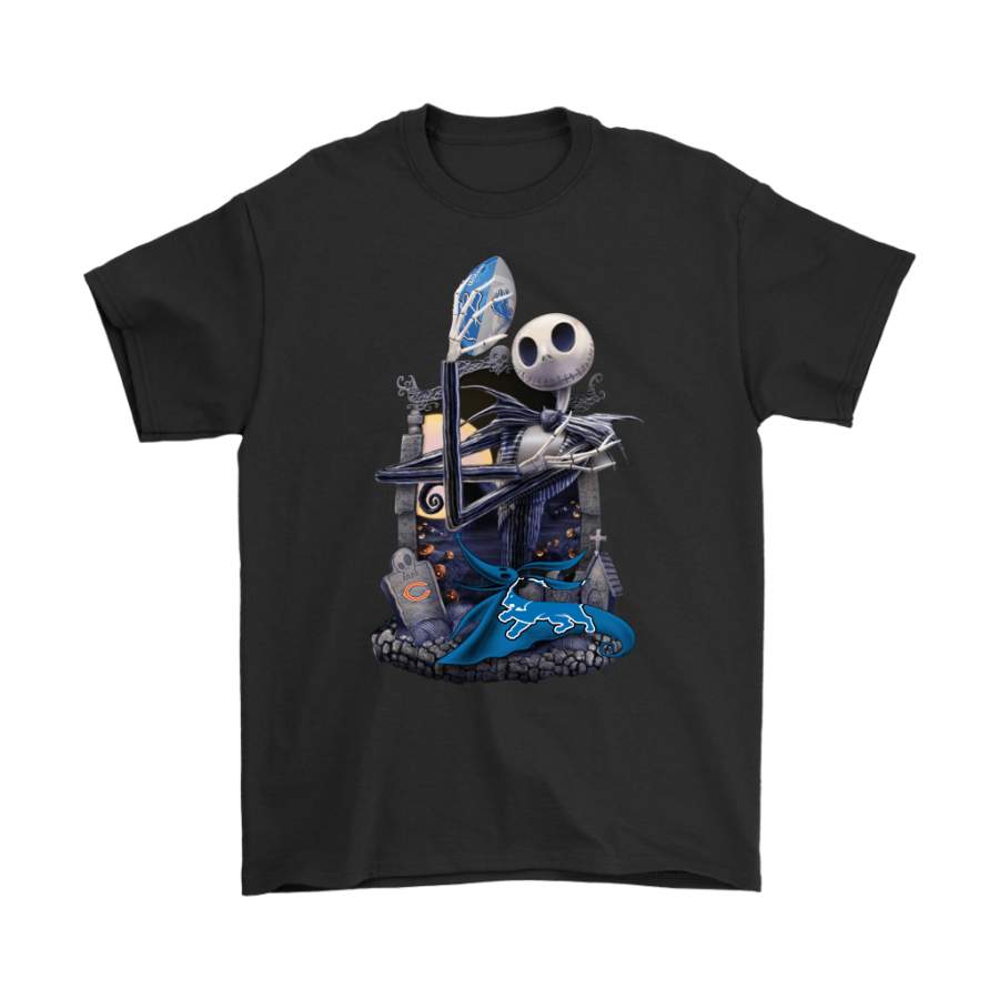 Detroit Lions Jack Skellington Halloween Shirts