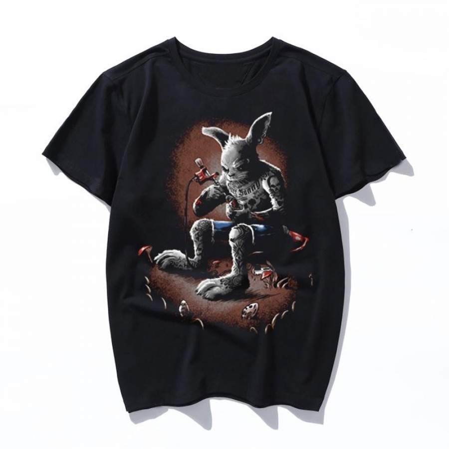 rad easter bunny Summer Women 2019 New Arrival Casual Ulzzang Summer Kawaii Print Men Tee Shirt Femme Harajuku T Shirt Female Tops