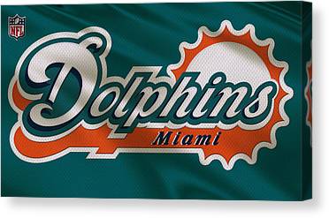 8 Miami Dolphins Uniform Joe Hamilton Canvas Print