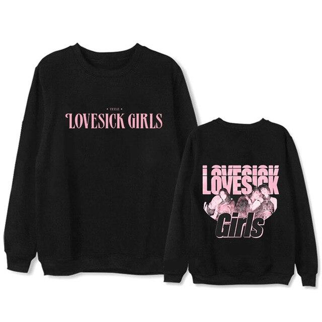 1 Pcs Hoodies Kpop Jisoo Lisa Rose Jennie Clothes For Spring Winter Lovesick Girls