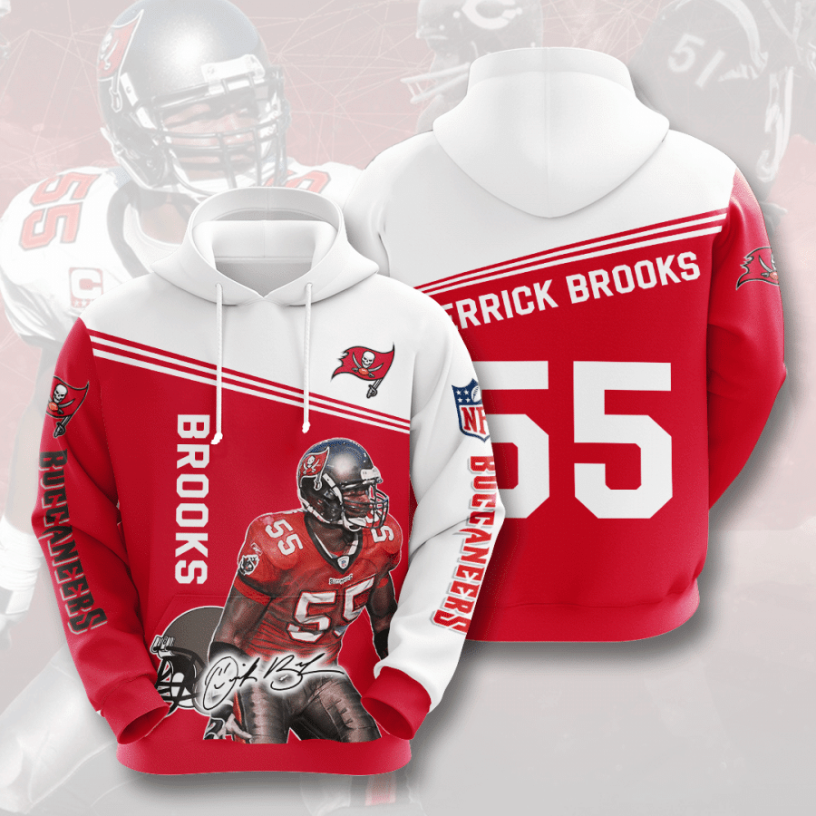 Tampa Bay Buccaneers Derrick Brooks 79 Unisex 3D Hoodie Gift For Fans