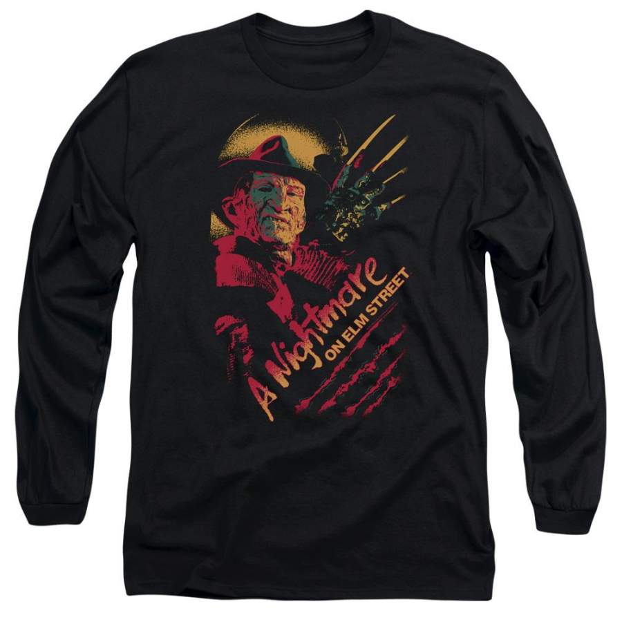 A Nightmare on Elm Street Freddy Claws Men’s Long Sleeve T-Shirt