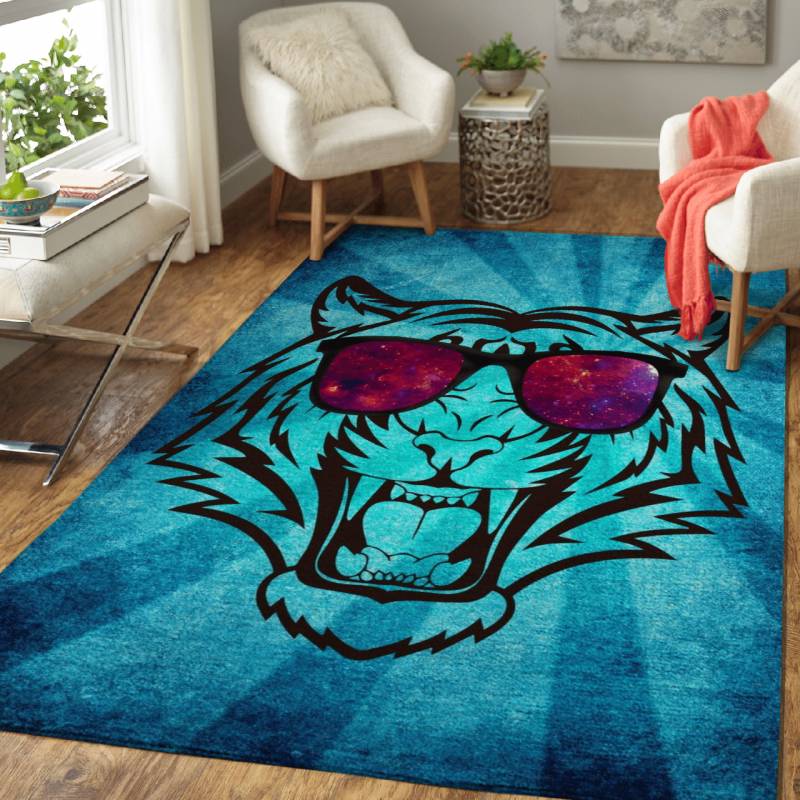 Tiger in Galaxy shades – Animals Area Rug Carpet