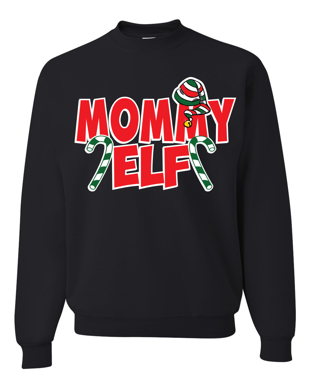 Mommy Elf Unisex Crewneck Graphic Sweatshirt