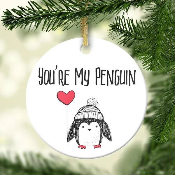 You’Re My Penguin Ornament, Ceramic Ornament, Christmas, Penguin Gift